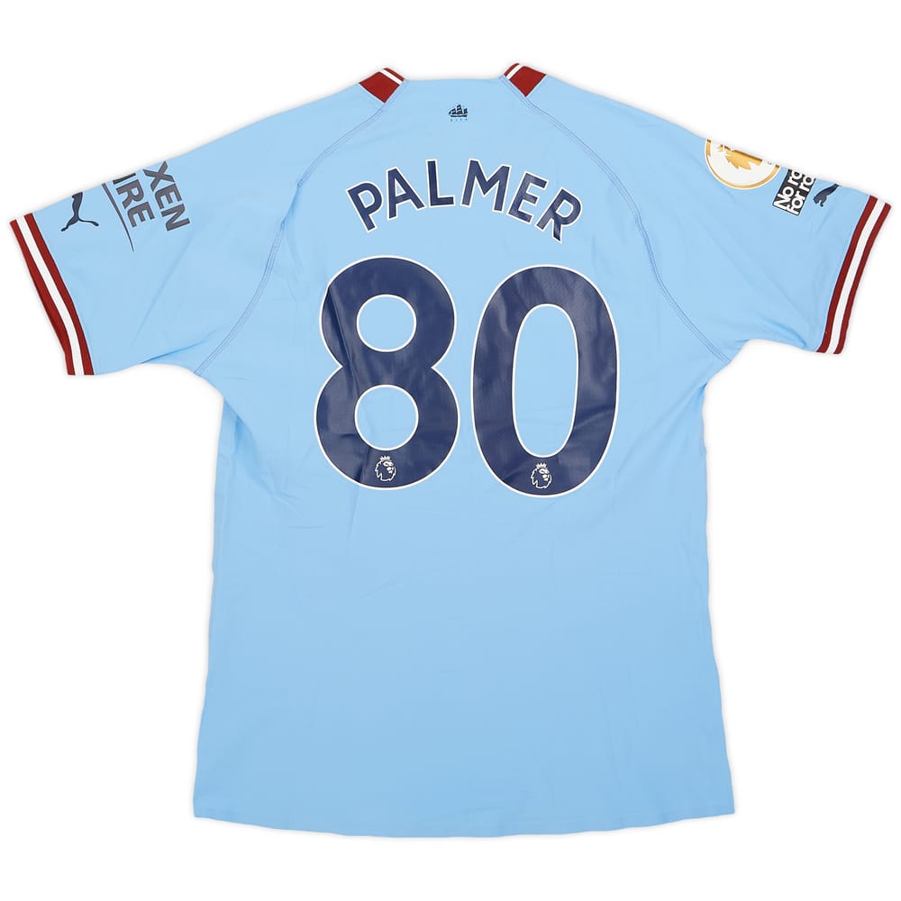 2022-23 Manchester City Match Issue Home Shirt Palmer #80
