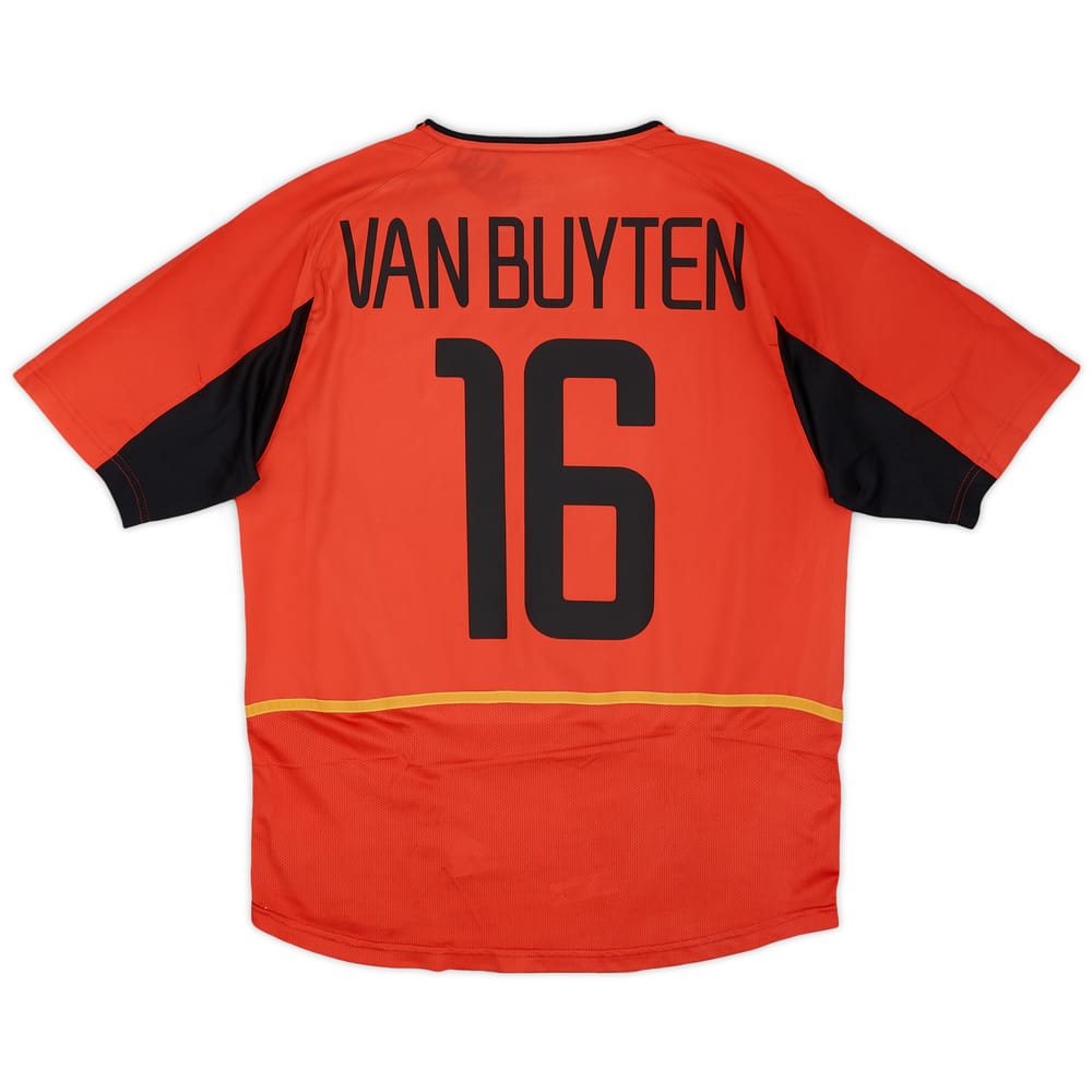 2002-04 Belgium Home Shirt Van Buyten #16 - 8/10 - (M)