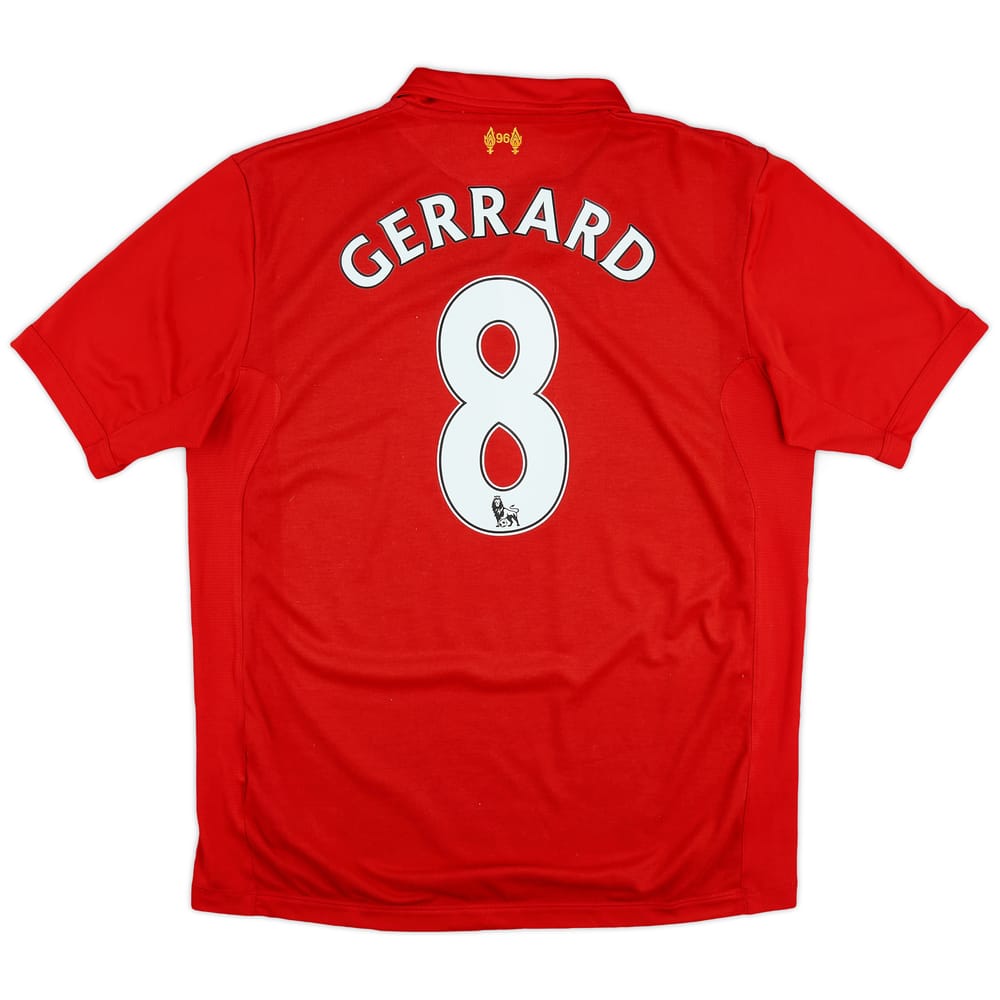 2012-13 Liverpool Home Shirt Gerrard #8 - 6/10 - (L)