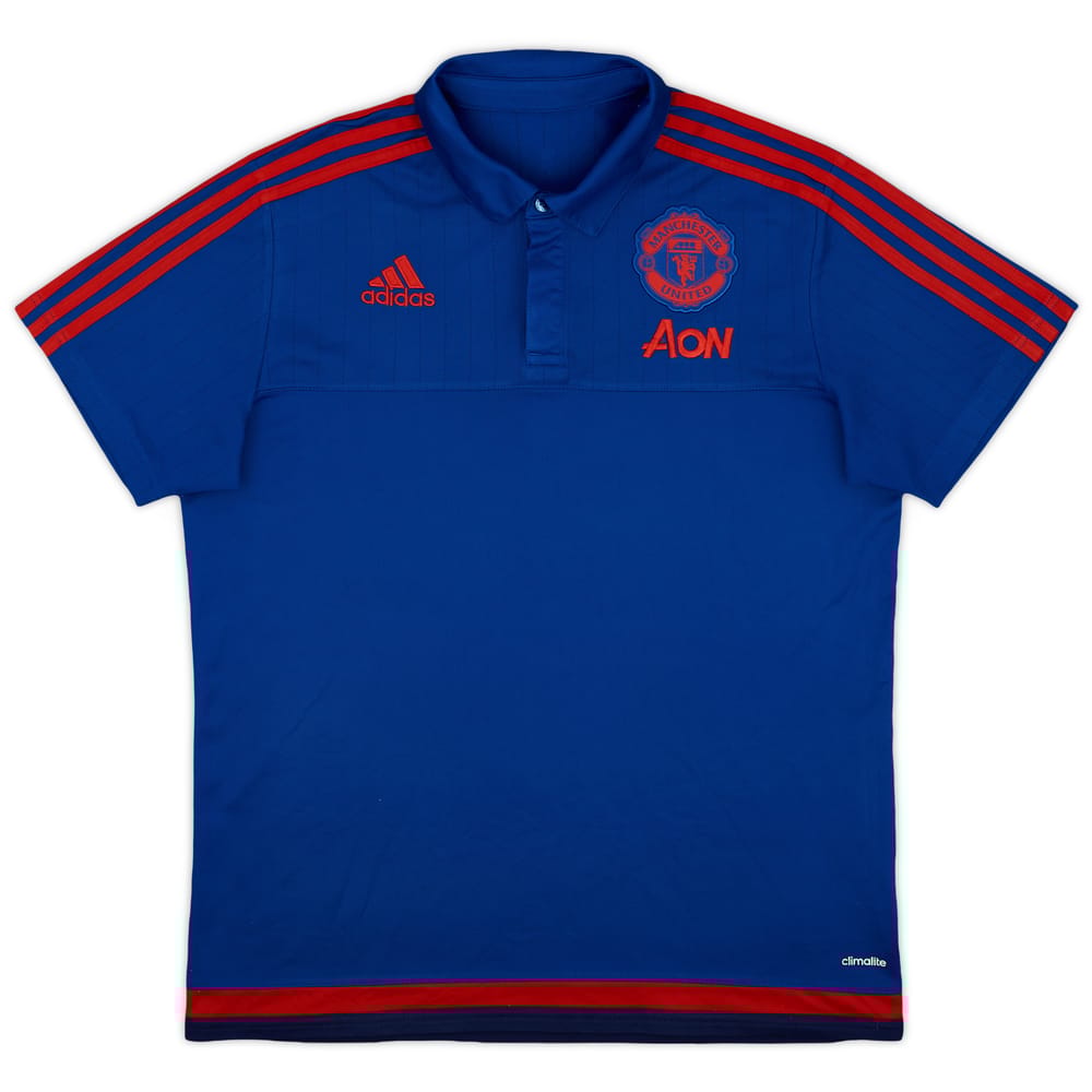 2015-16 Manchester United adidas Polo Shirt - 9/10 - (L)