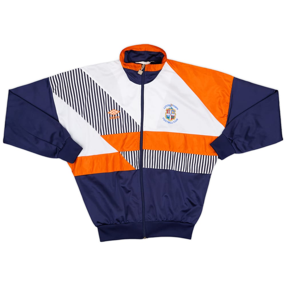 1991-92 Luton Town Umbro Track Jacket - 8/10 - (XS)