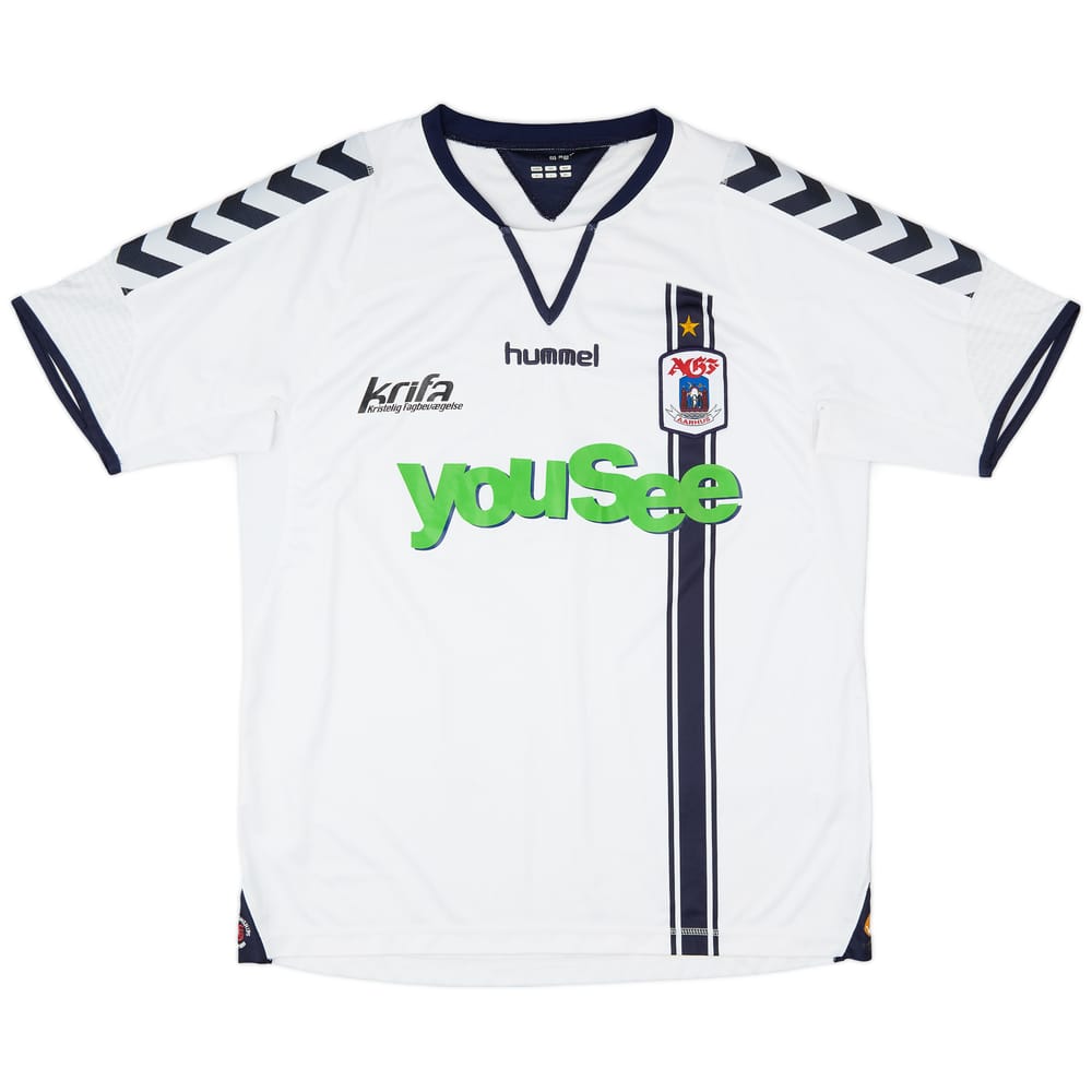 2010-11 AGF Aarhus Home Shirt - 9/10 - (XL)