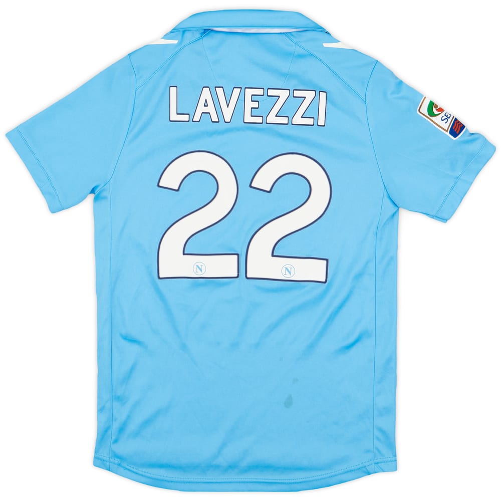 2011-12 Napoli Home Shirt Lavezzi #22 - 7/10 - (M.Boys)
