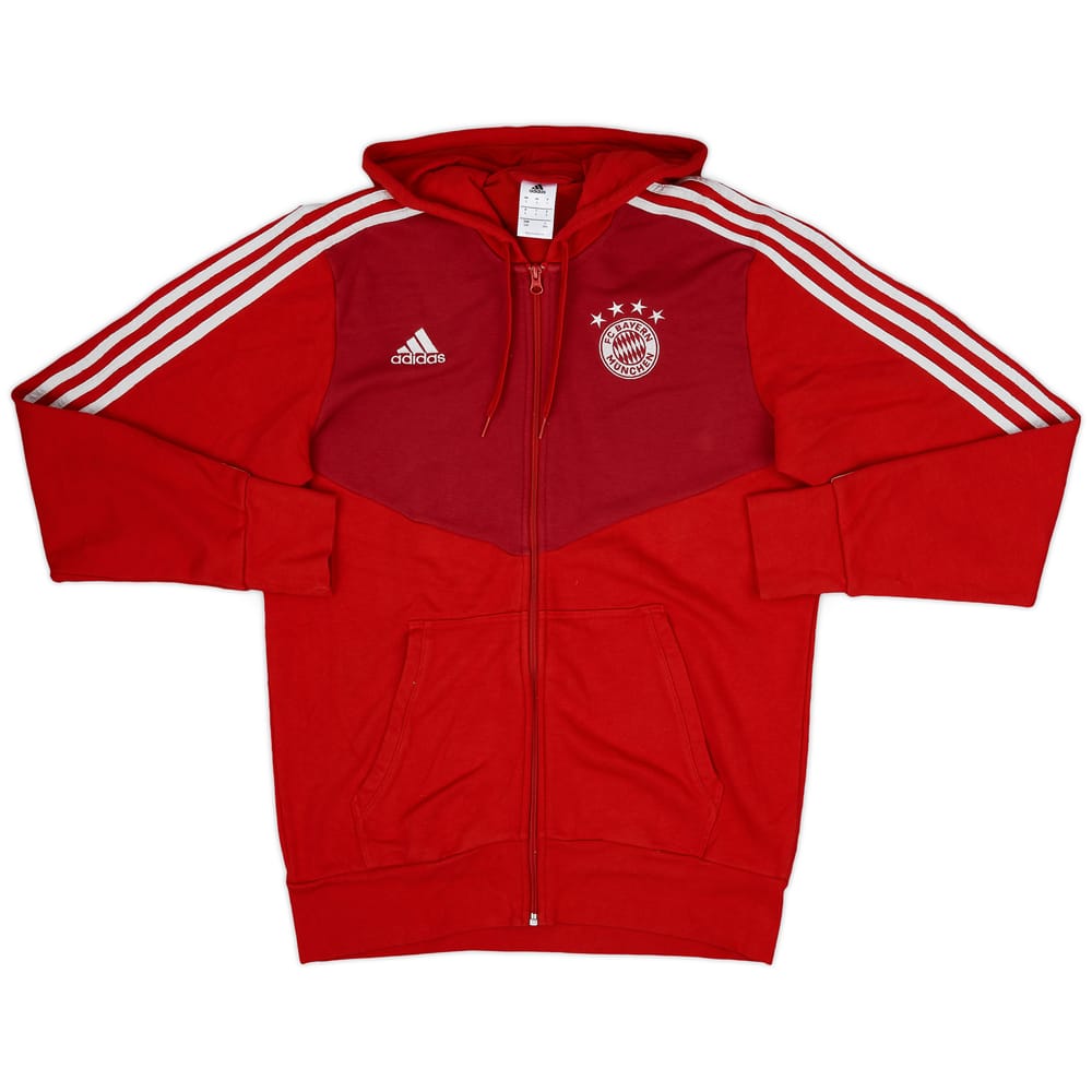 2018-19 Bayern Munich adidas Zipped Hooded Sweat Top - 9/10 - (L)