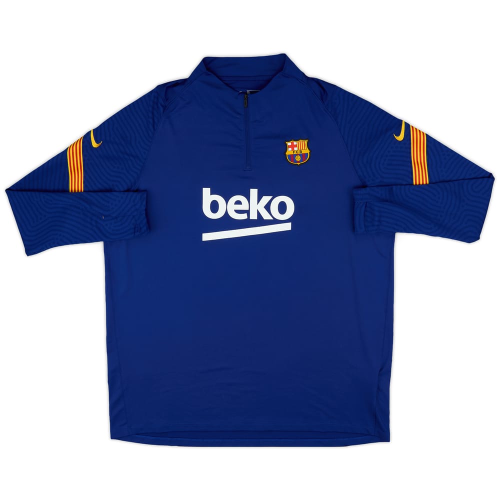 2020-21 Barcelona Nike 1/4 Zip Training Top - 9/10 - (XXL)