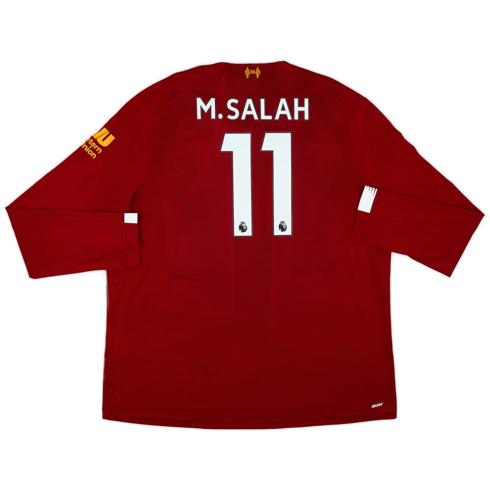 2019-20 Liverpool Home L/S Shirt M.Salah #11 - 9/10 - (XXL)