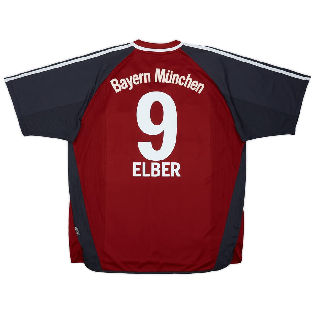 2001-02 Bayern Munich Signed Home Shirt Elber #9 (XL)