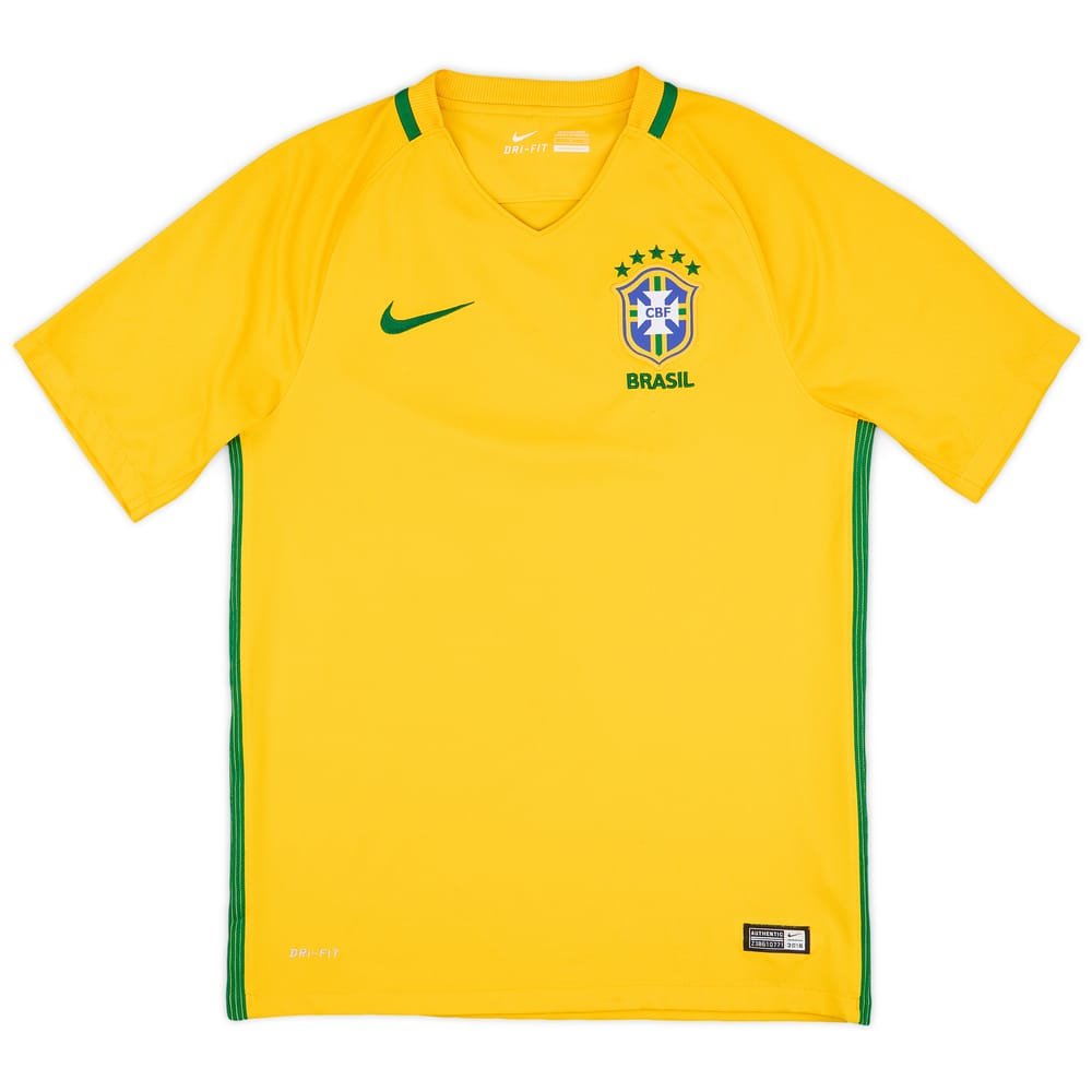 2016-17 Brazil Home Shirt - 5/10 - (S)