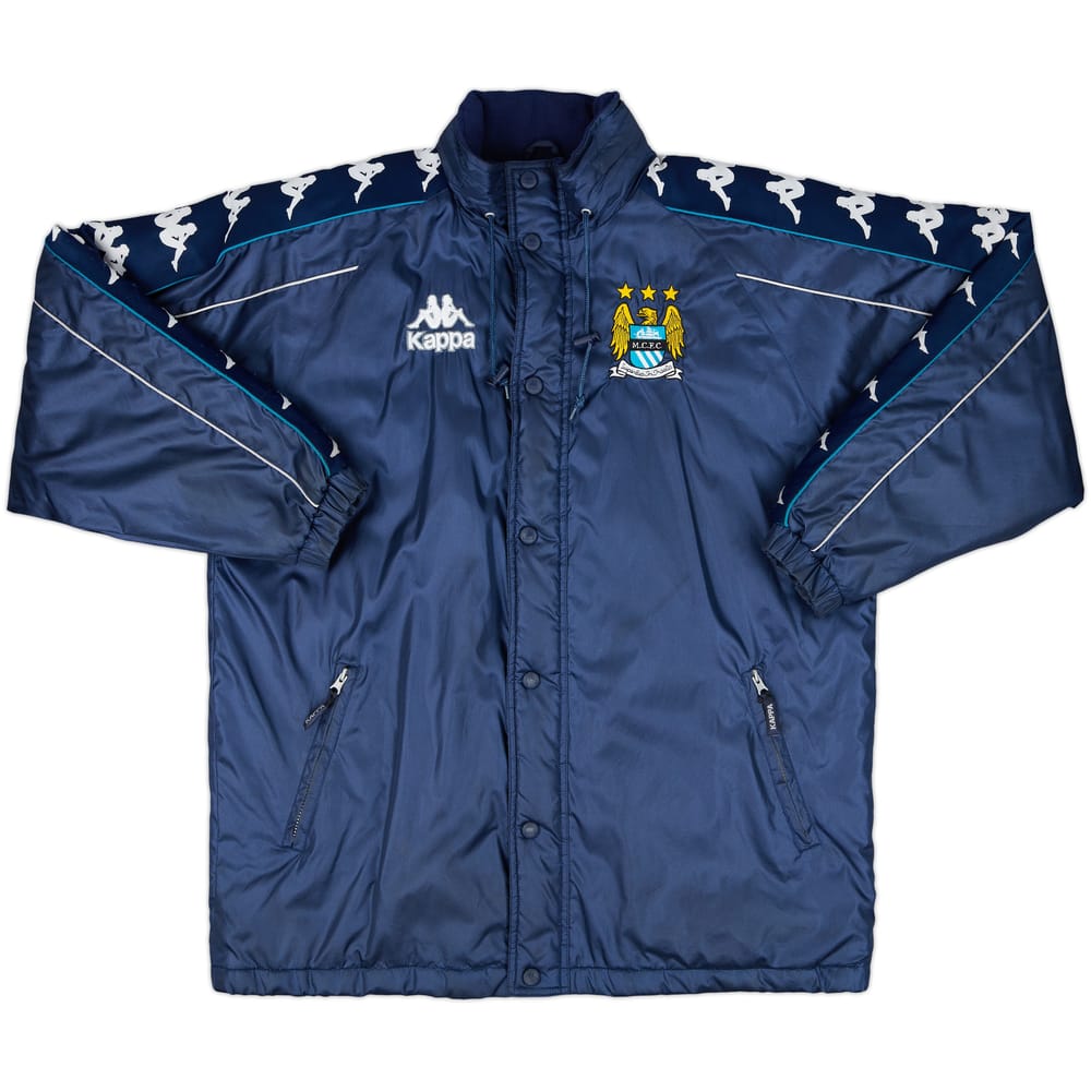 1997-98 Manchester City Kappa Padded Bench Coat - 7/10 - (L)