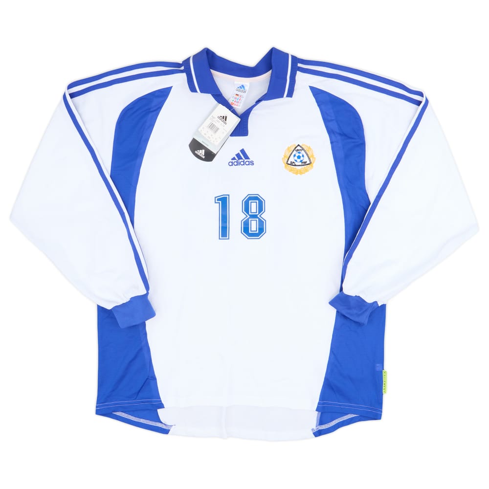 2000-02 Finland Player Issue Home L/S Shirt #18 (XL)