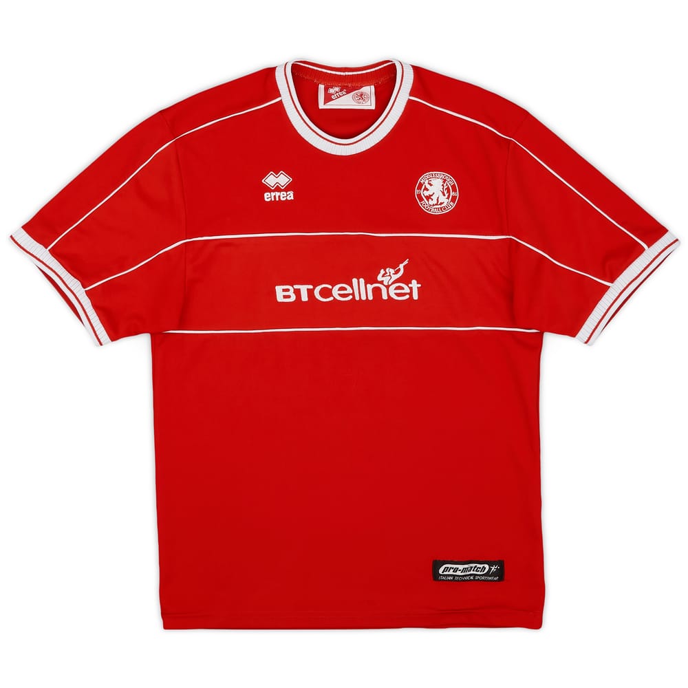 2001-02 Middlesbrough Home Shirt - 8/10 - (XL.Boys)