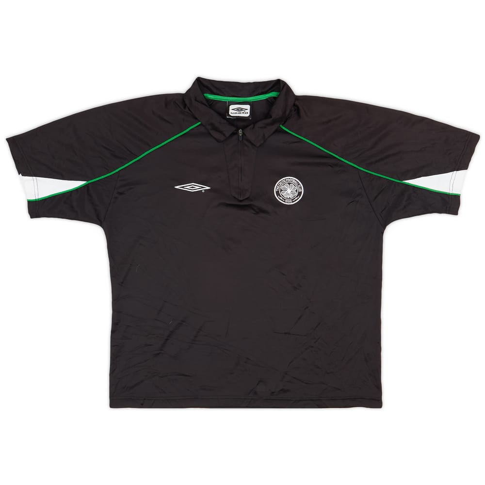 2004-05 Celtic Umbro 1/4 Zip Polo Shirt - 7/10 - (L)