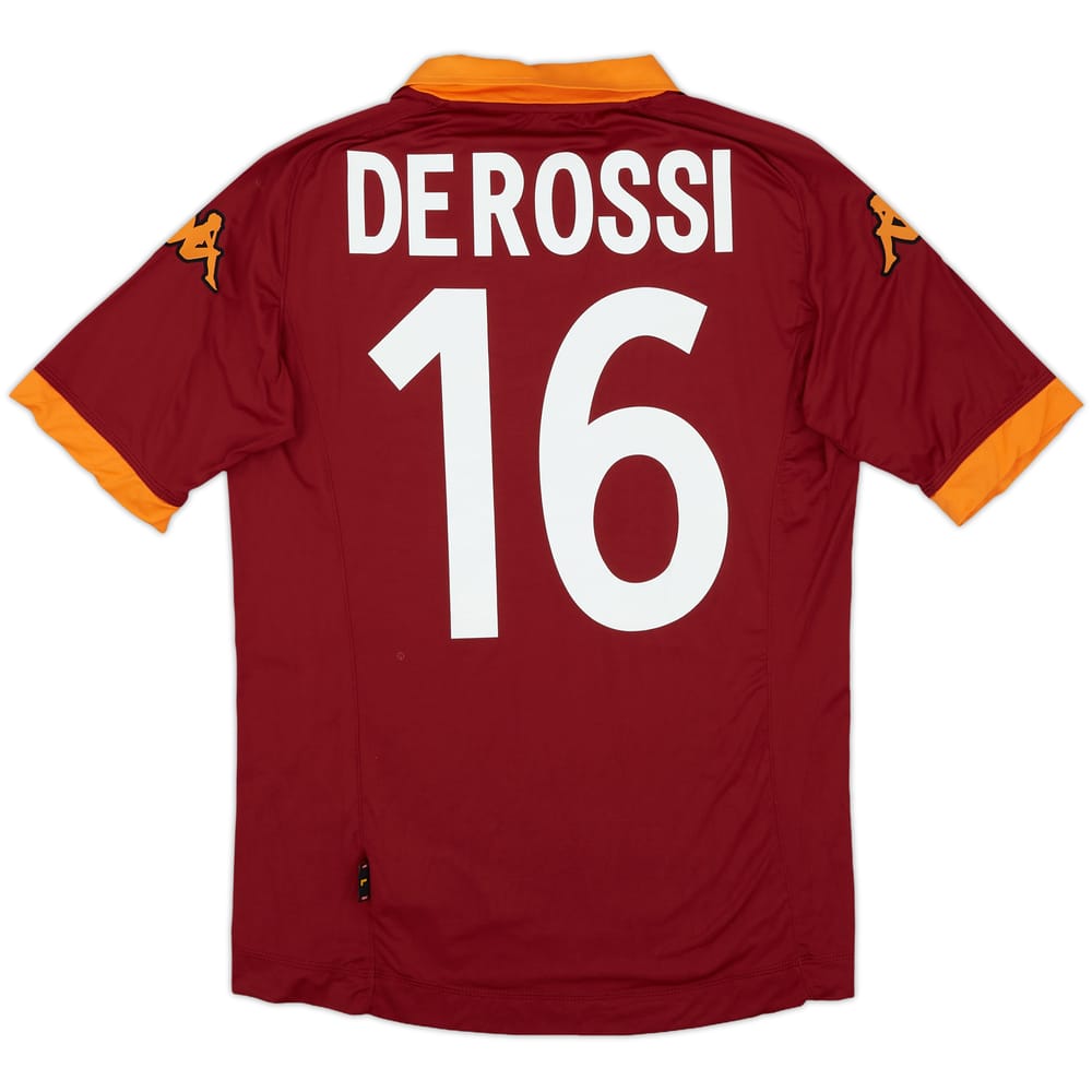2012-13 Roma Home Shirt De Rossi #16 - 10/10 - (L)