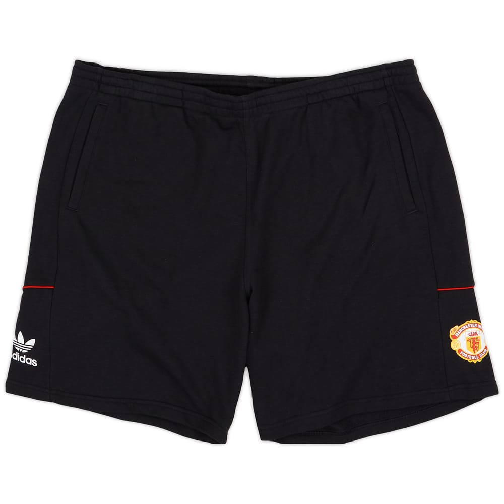 2021-22 Manchester United adidas Retro Leisure Shorts - 8/10 - (XL)