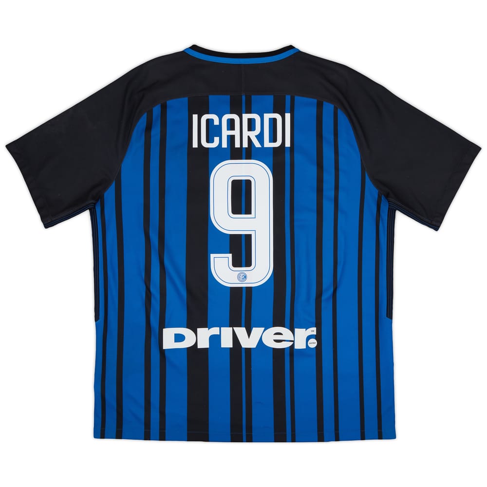 2017-18 Inter Milan Home Shirt Icardi #9 - 7/10 - (XL)