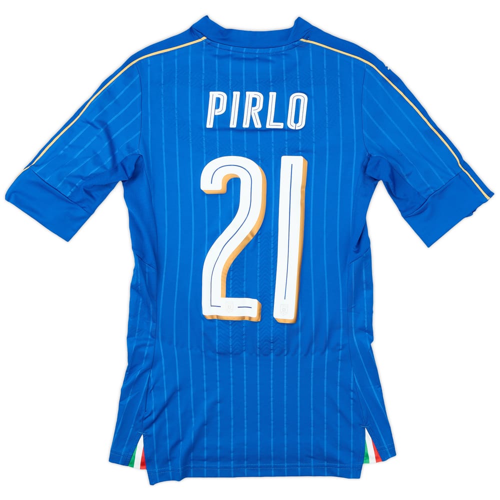 2016-17 Italy Player Issue Home Shirt Pirlo #21 - 10/10 - (S)