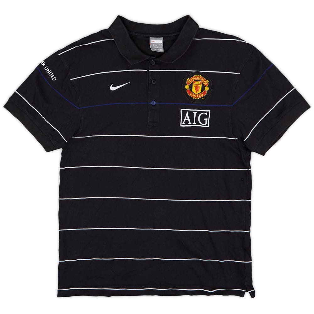 2008-09 Manchester United Nike Polo Shirt - 8/10 - (L)