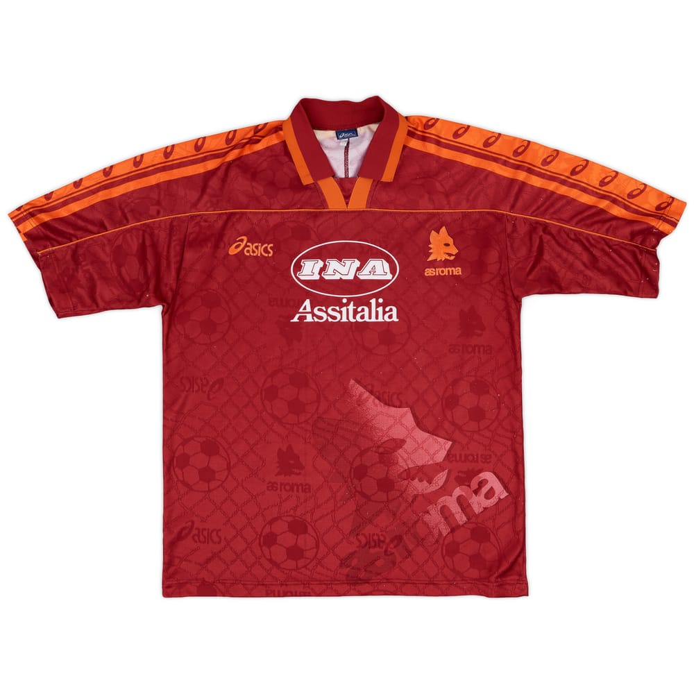 1995-96 Roma Home Shirt - 8/10 - (M)