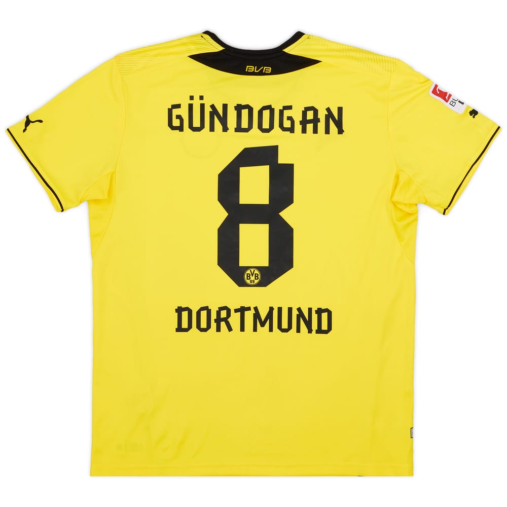 2013-14 Borussia Dortmund Home Shirt Gundogan #8 - 6/10 - (XL)