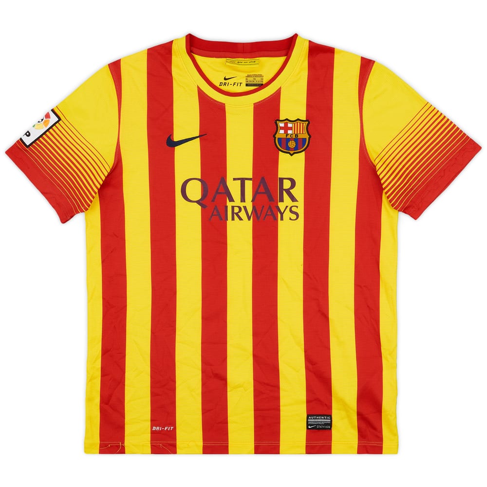 2013-15 Barcelona Away Shirt - 7/10 - (XL.Boys)