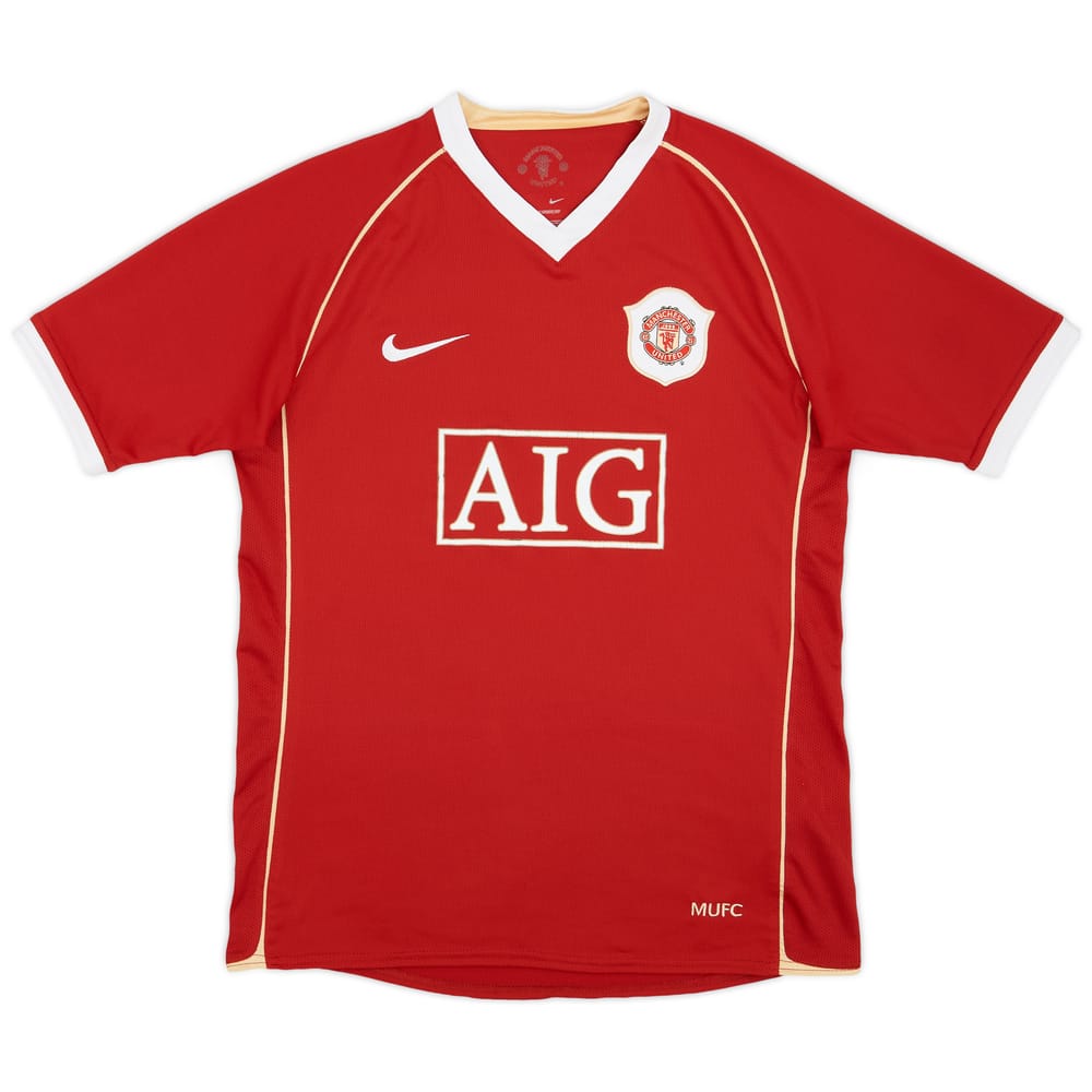 2006-07 Manchester United Home Shirt - 7/10 - (XL.Boys)