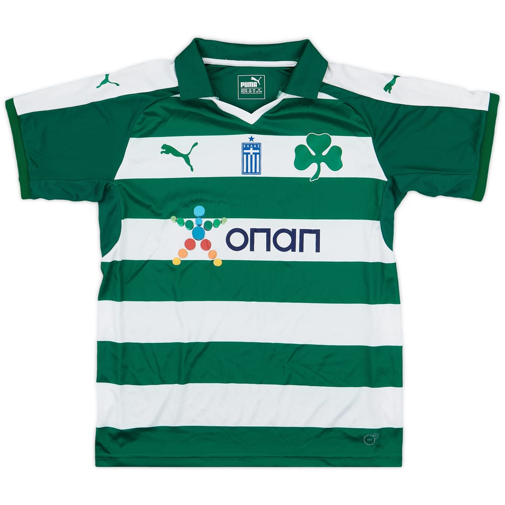2016-17 Panathinaikos Home Shirt - 8/10 - (L.Boys)