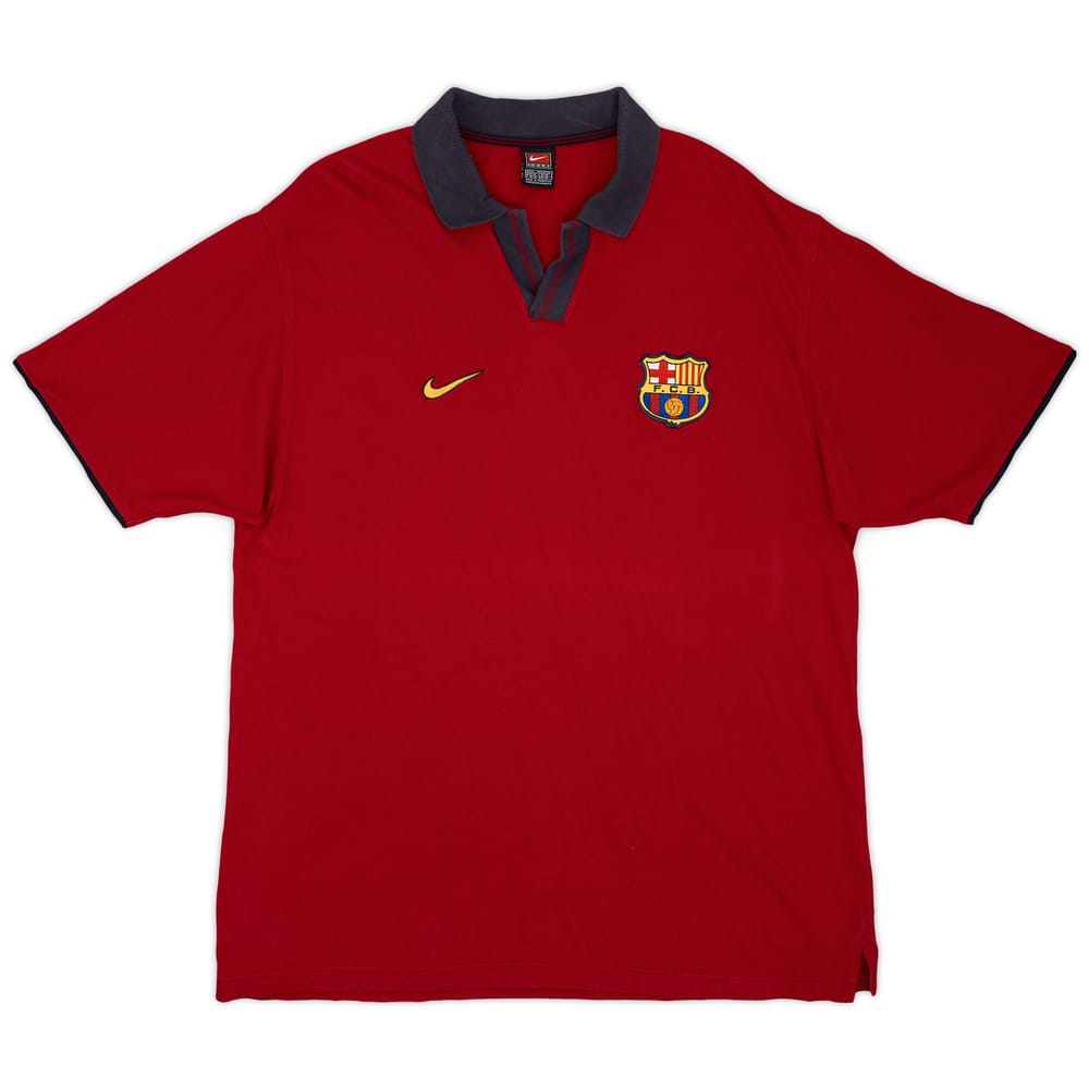 2000-01 Barcelona Nike Polo Shirt - 8/10 - (XL)
