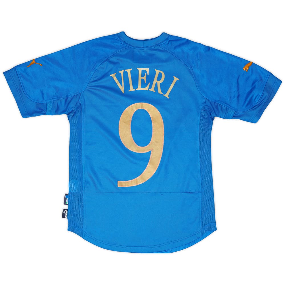 2004-06 Italy Home Shirt Vieri #9 - 5/10 - (M.Boys)