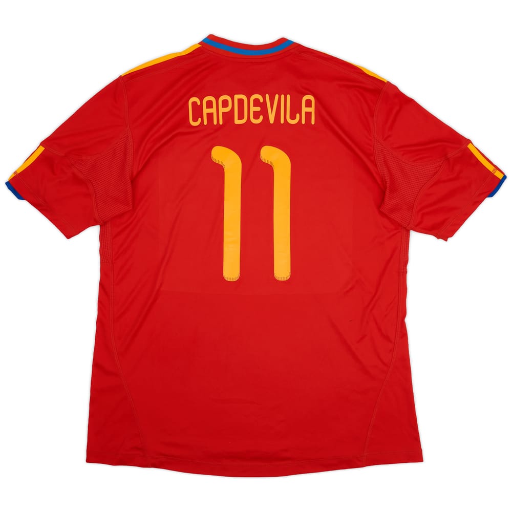 2009-10 Spain Home Shirt Capdevila #11 - 7/10 - (XL)