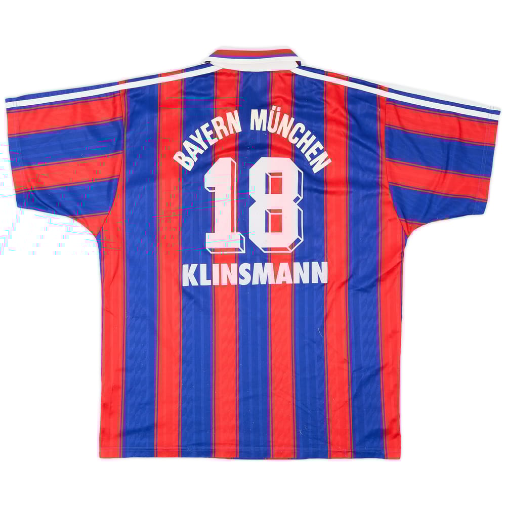 1995-97 Bayern Munich Signed Home Shirt Klinsmann #18 - 6/10 - (L)