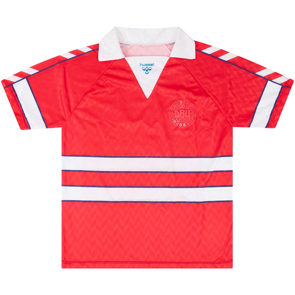 1988-90 Denmark Match Issue Home Shirt #4