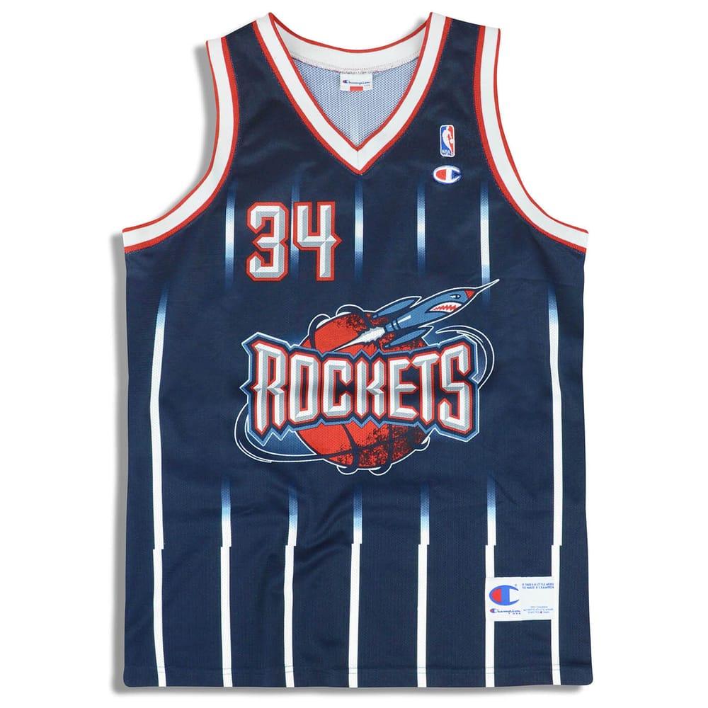 1995-01 Houston Rockets Olajuwon #34 Champion Jersey (Away) S