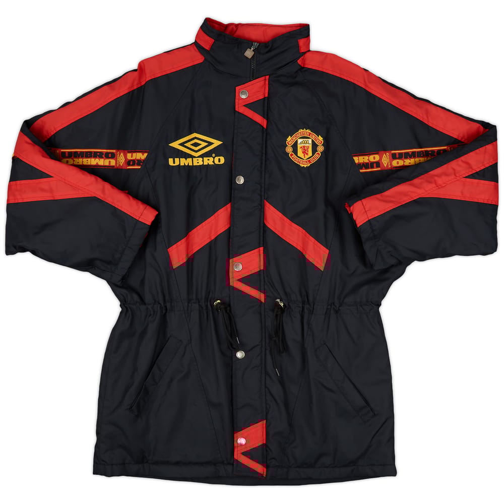 1994-95 Manchester United Umbro Padded Bench Coat - 9/10 - (L)