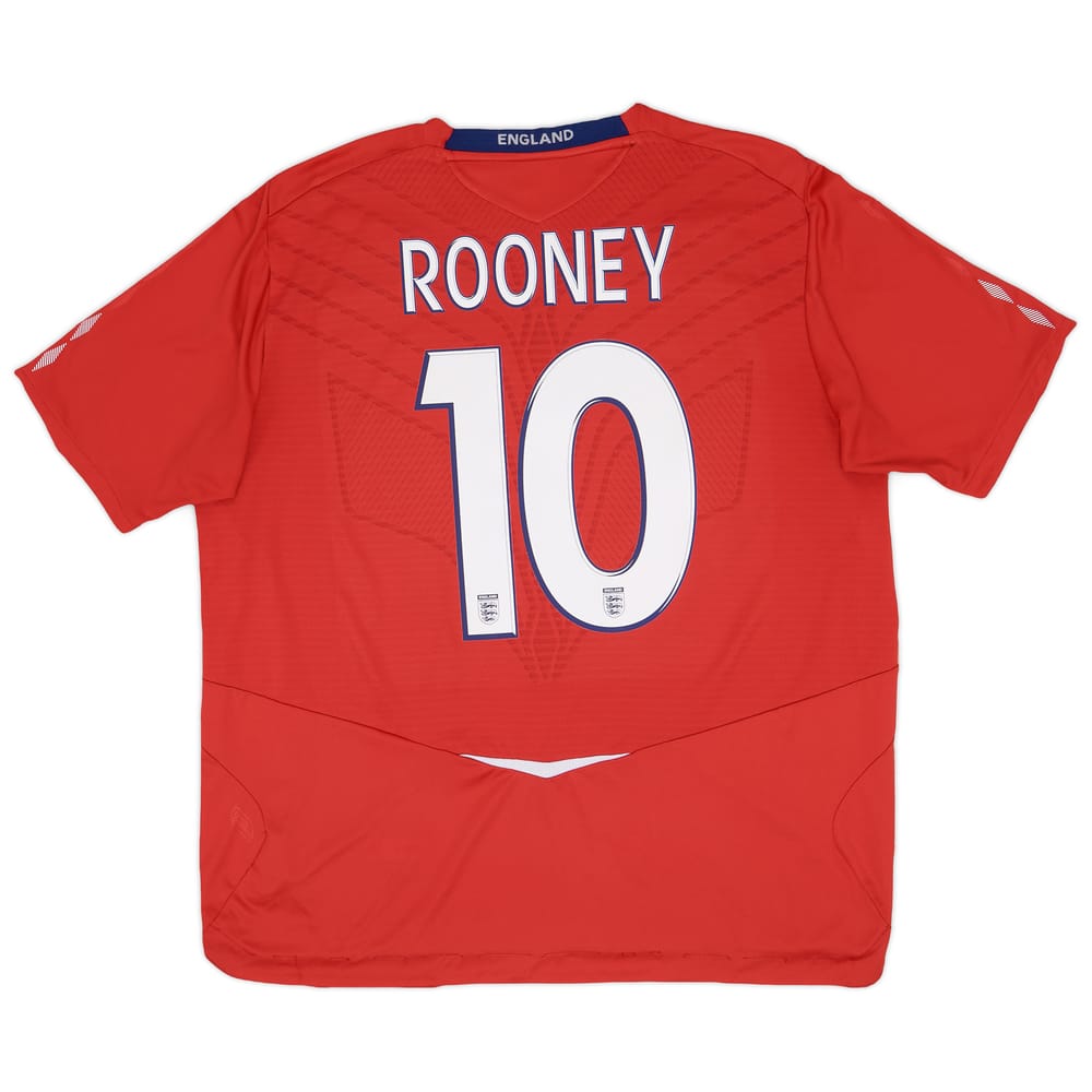 2008-10 England Away Shirt Rooney #10 - 8/10 - (XXL)