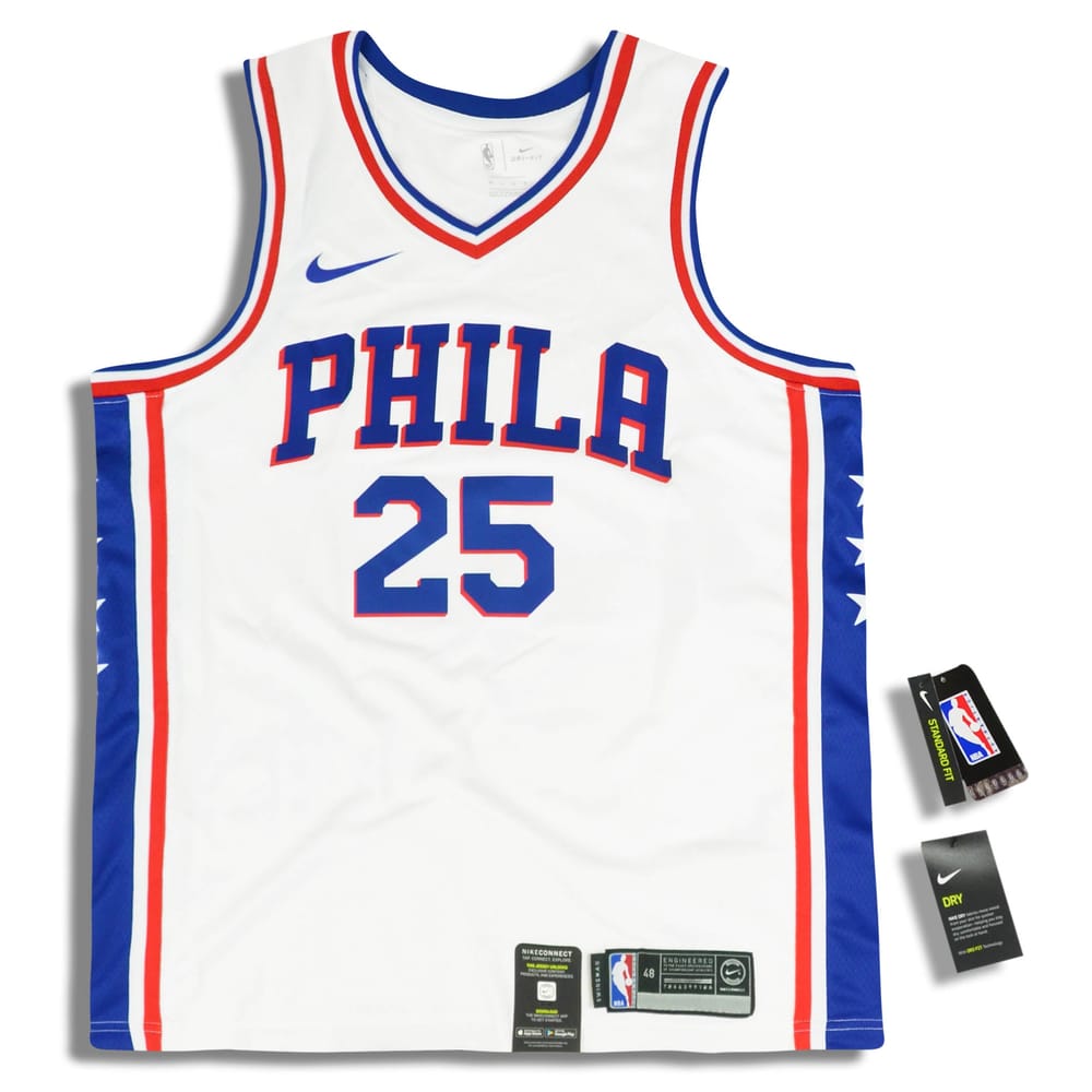 2018-19 Philadelphia 76ers Simmons #25 Nike Swingman Jersey (Home) L - W/Tags