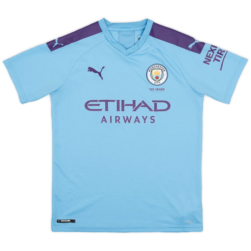 2019-20 Manchester City Home Shirt - 8/10 - (XL.Boys)