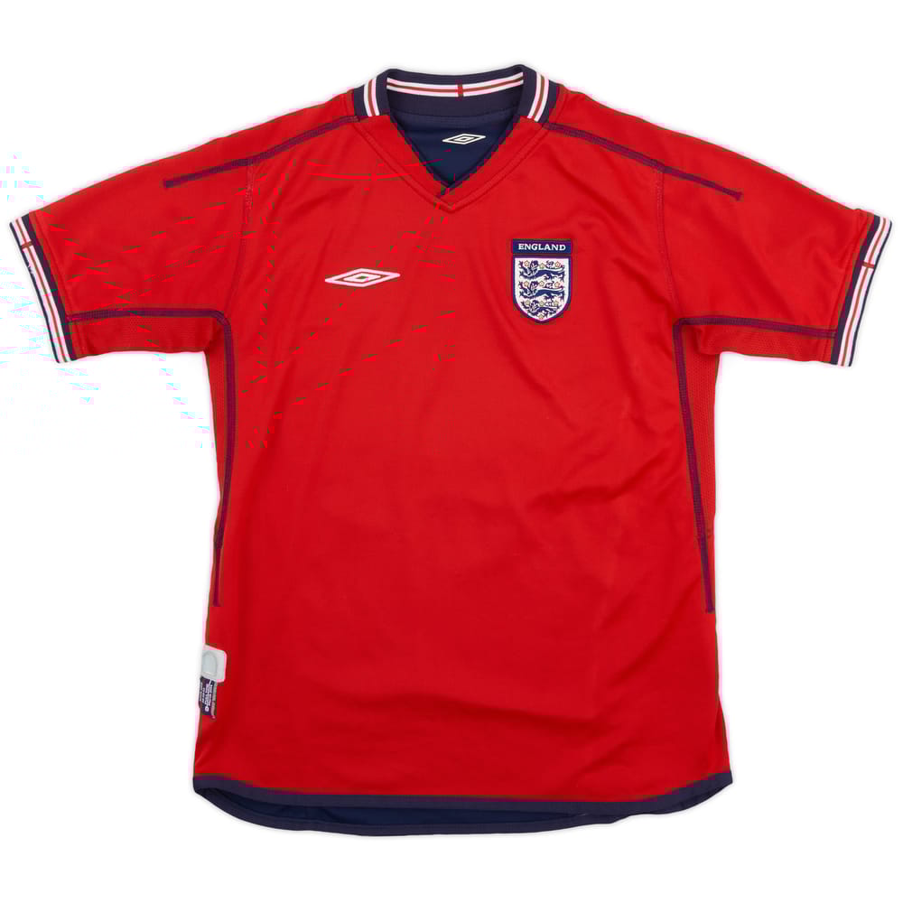 2002-04 England Away Shirt - 8/10 - (M.Boys)