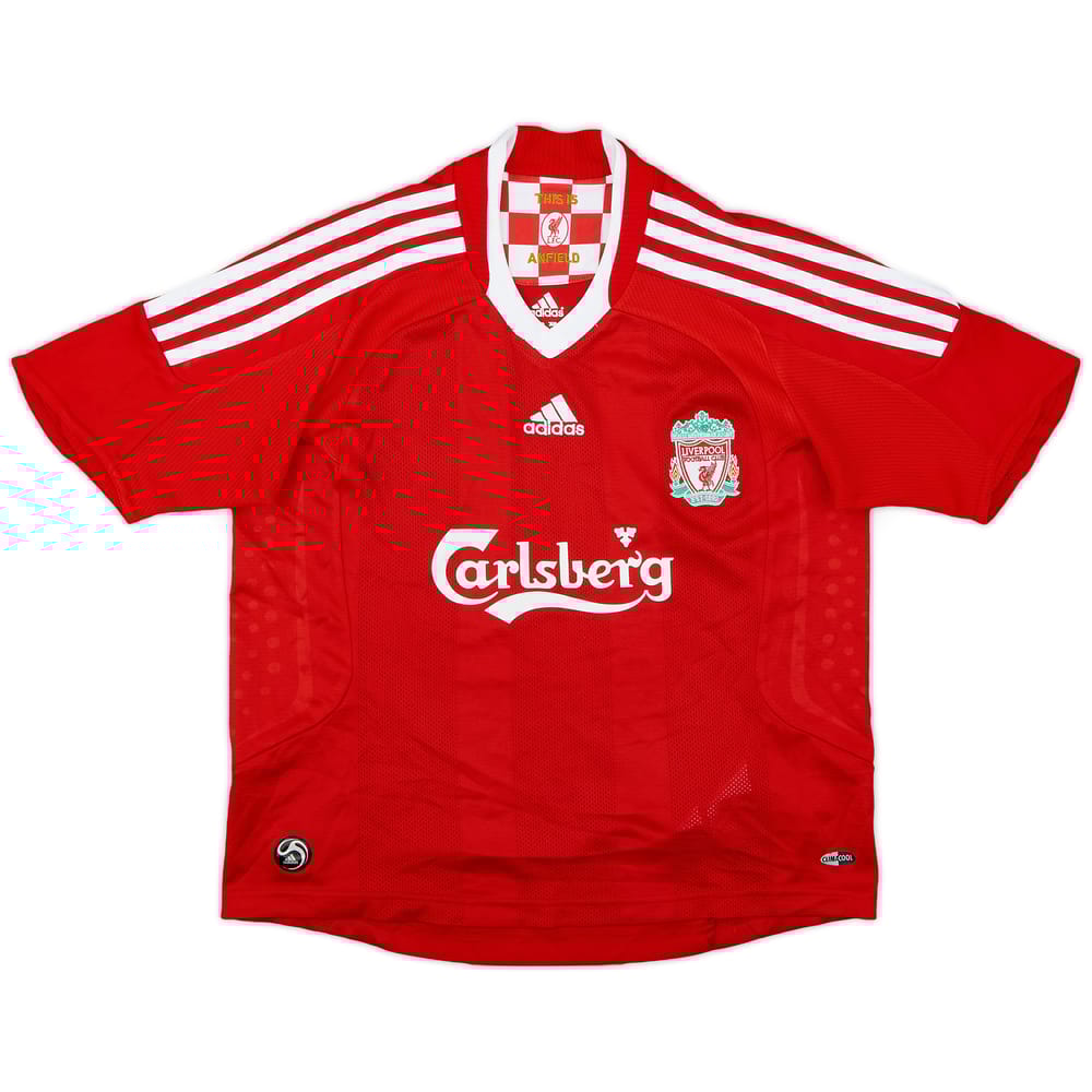 2008-10 Liverpool Home Shirt - 9/10 - (S.Boys)