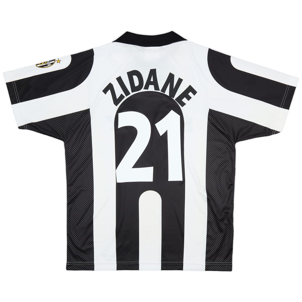 1997-98 Juventus Centenary Basic Home Shirt Zidane #21 (XL)