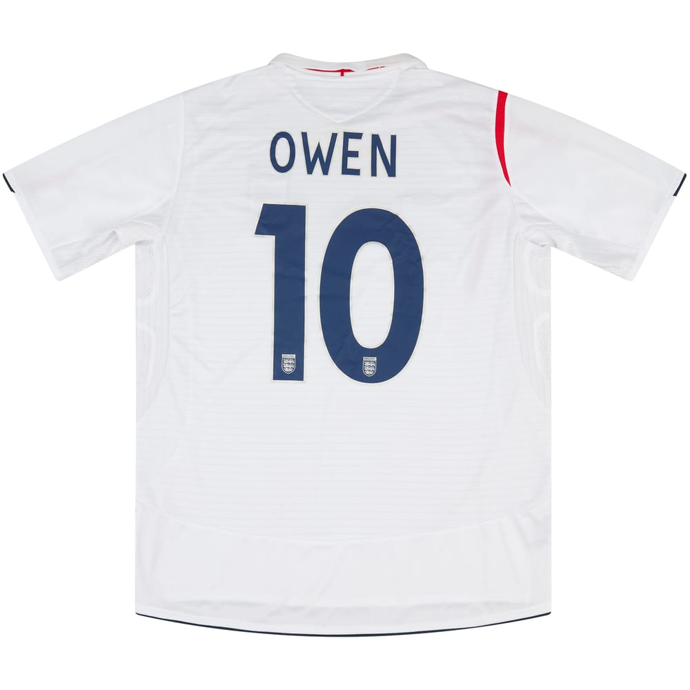 2005 England Match Issue Home Shirt Owen #10 (v Poland)