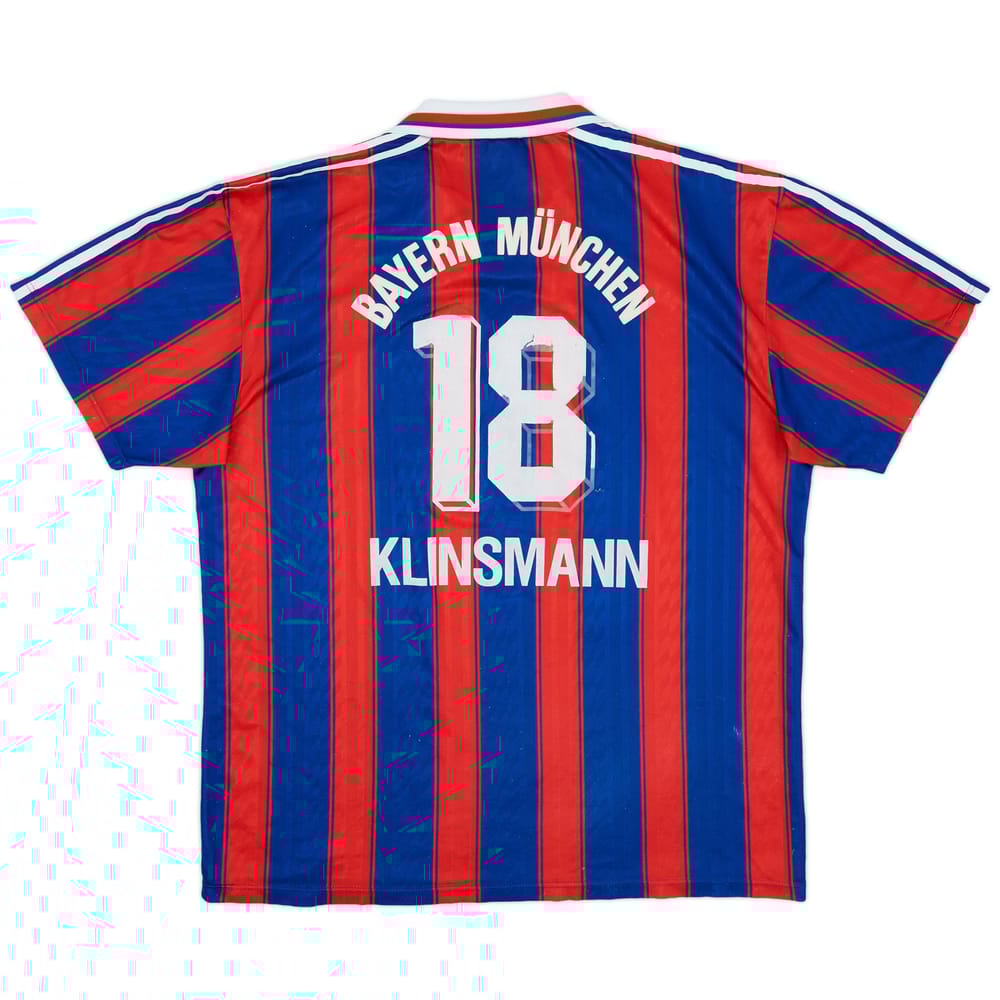 1995-97 Bayern Munich Home Shirt Klinsmann #18 - 4/10 - (XL)