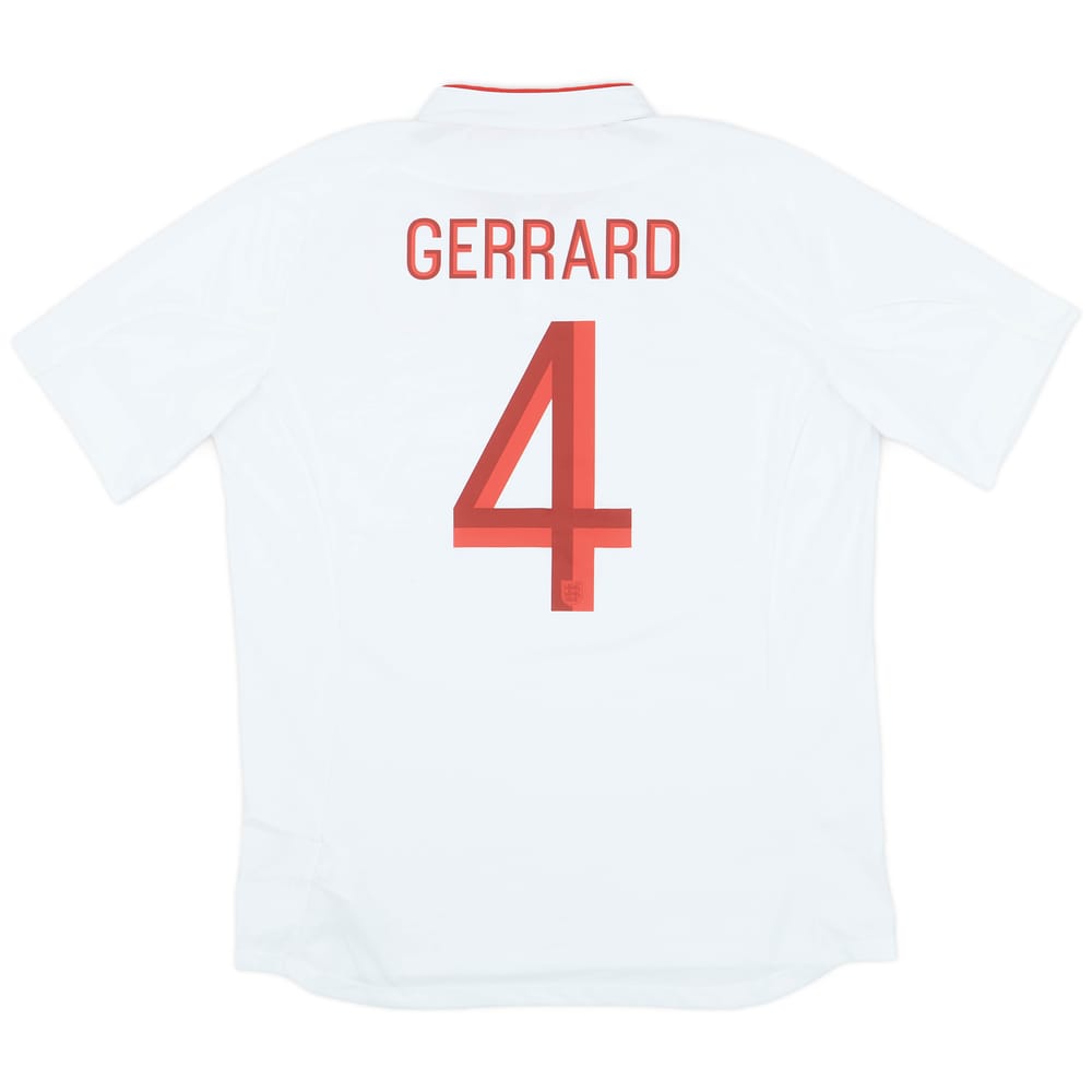 2012-13 England Home Shirt Gerrard #4 (L)