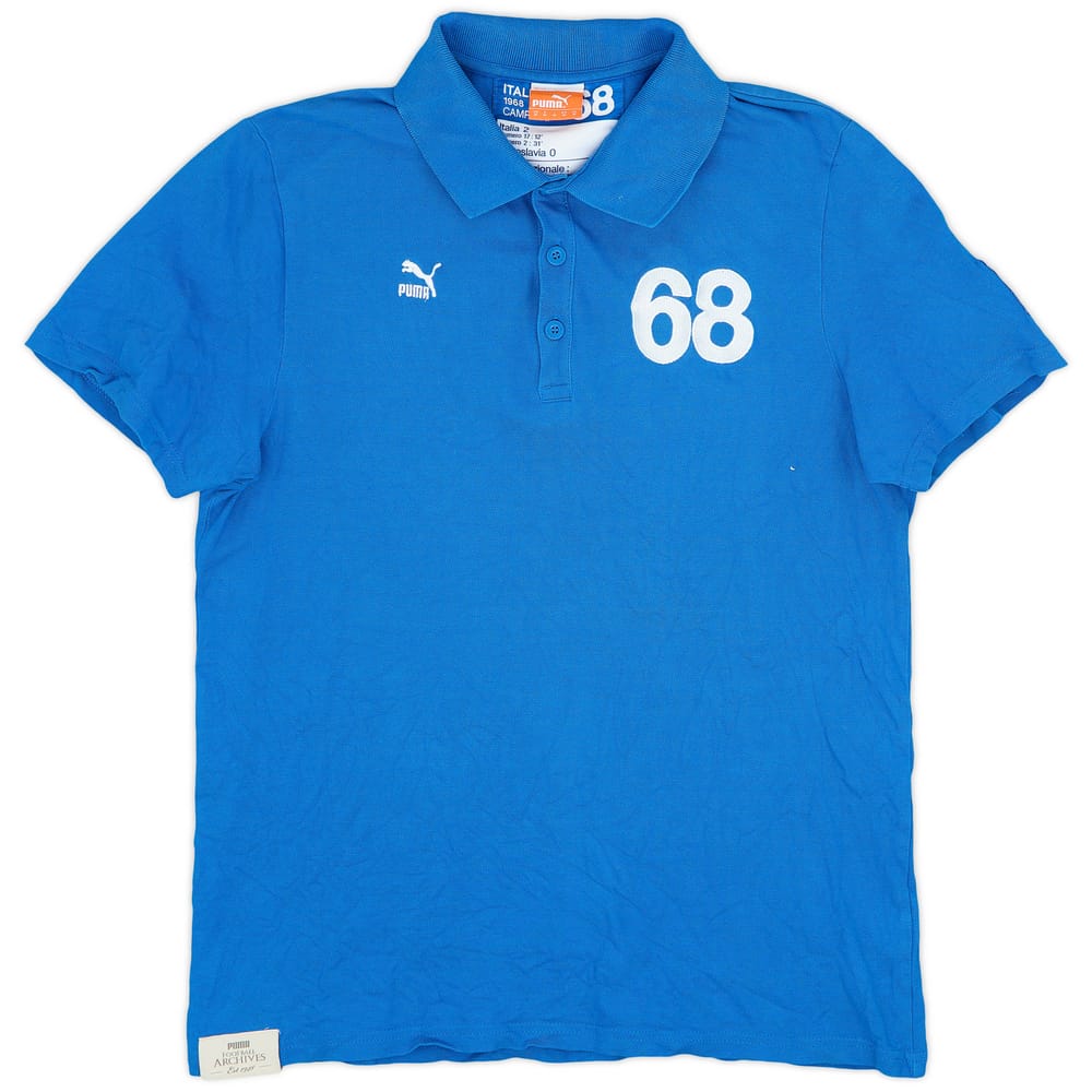 2008 Italy Puma '68' Polo Shirt - 9/10 - (M)