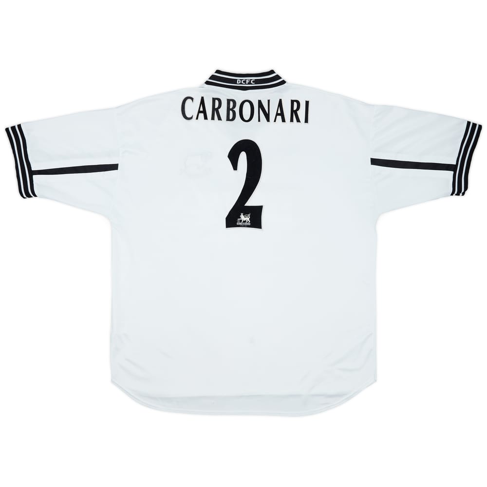 1999-01 Derby County Home Shirt Carbonari #2 - 8/10 - (XL)