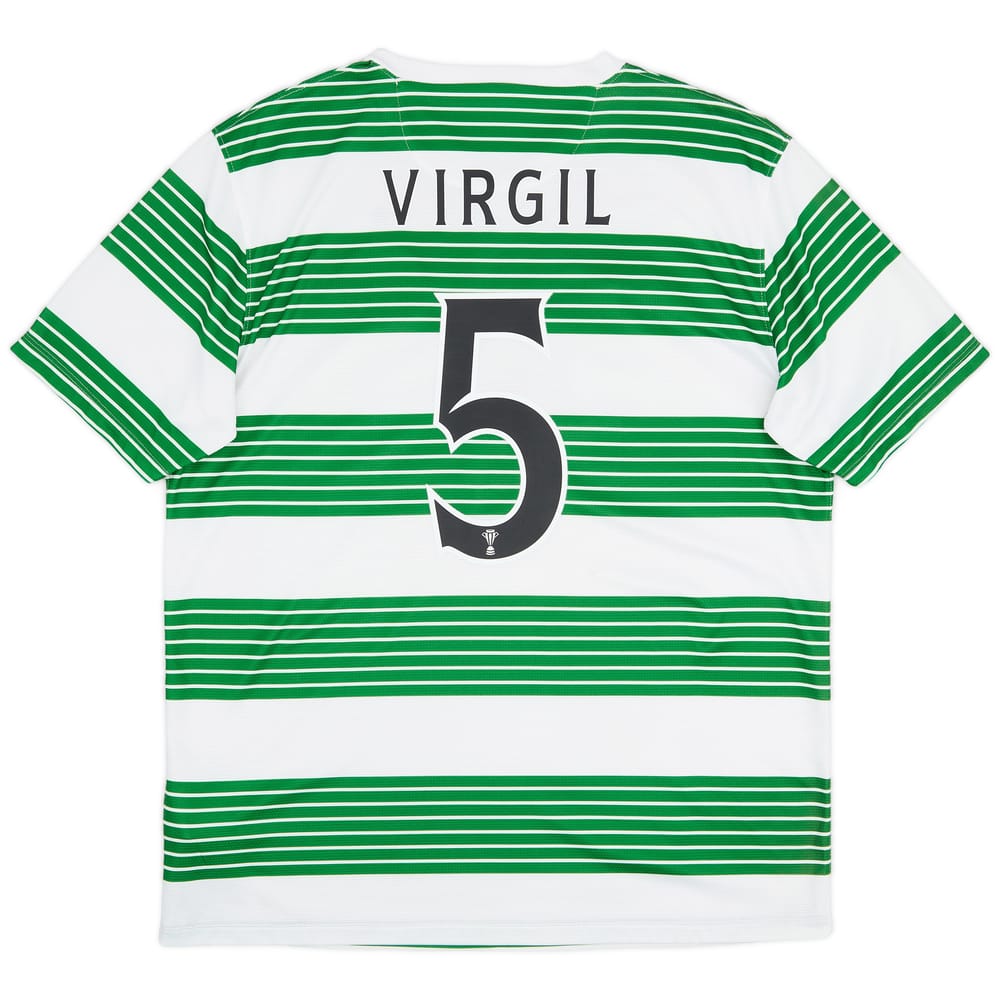 2013-15 Celtic Home Shirt Virgil #5 - 7/10 - (L)