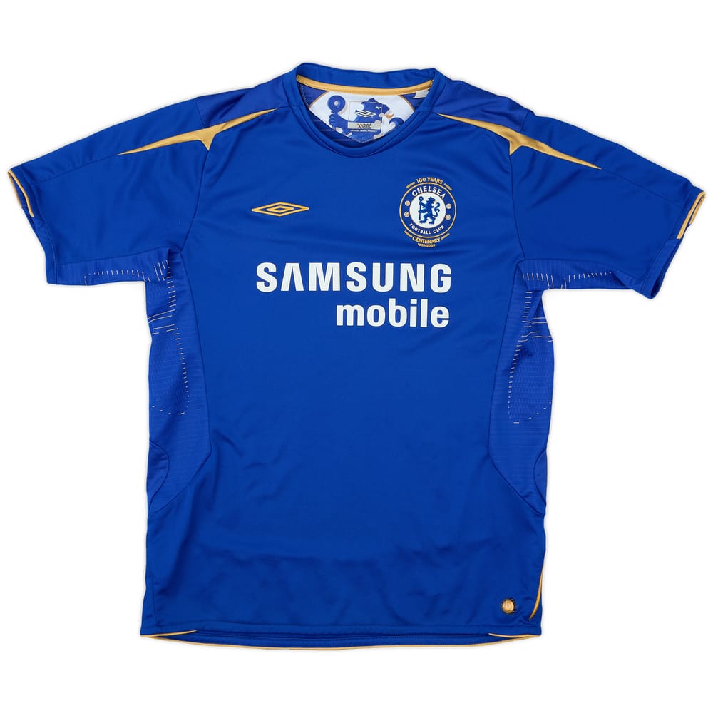 2005-06 Chelsea Centenary Home Shirt - 9/10 - (L.Boys)