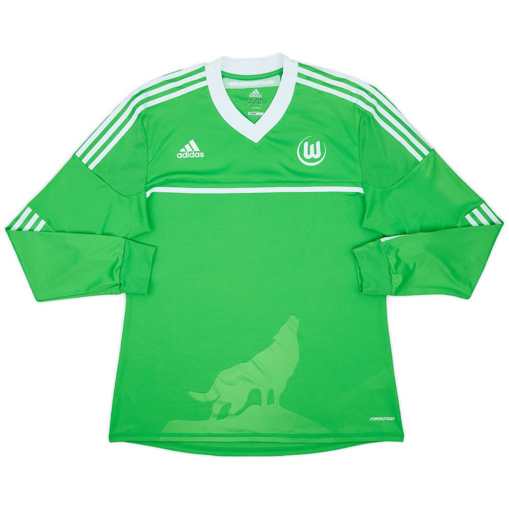2012-13 Wolfsburg Authentic Home L/S Shirt - 9/10 - (XL)