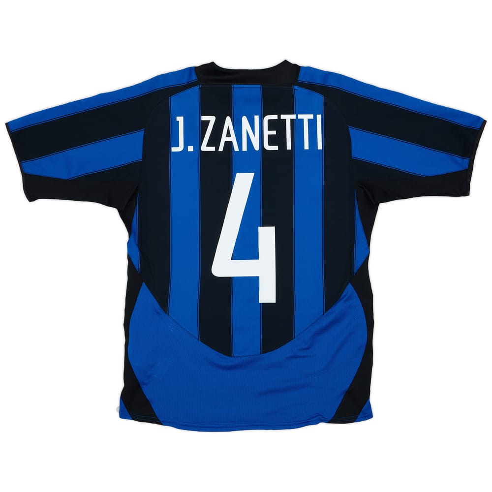 2003-04 Inter Milan Home Shirt J.Zanetti #4 - 9/10 - (S)