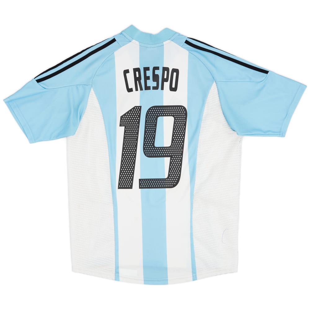 2002-04 Argentina Home Shirt Crespo #19 - 7/10 - (M)