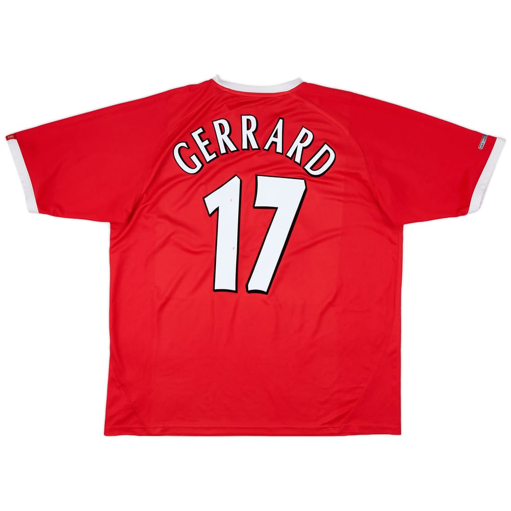 2001-03 Liverpool CL Shirt Gerrard #17 - 9/10 - (XL)